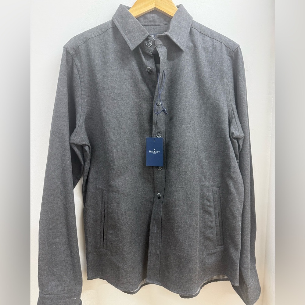 NWT Hackett Charcoal Shirt Jacket for Men